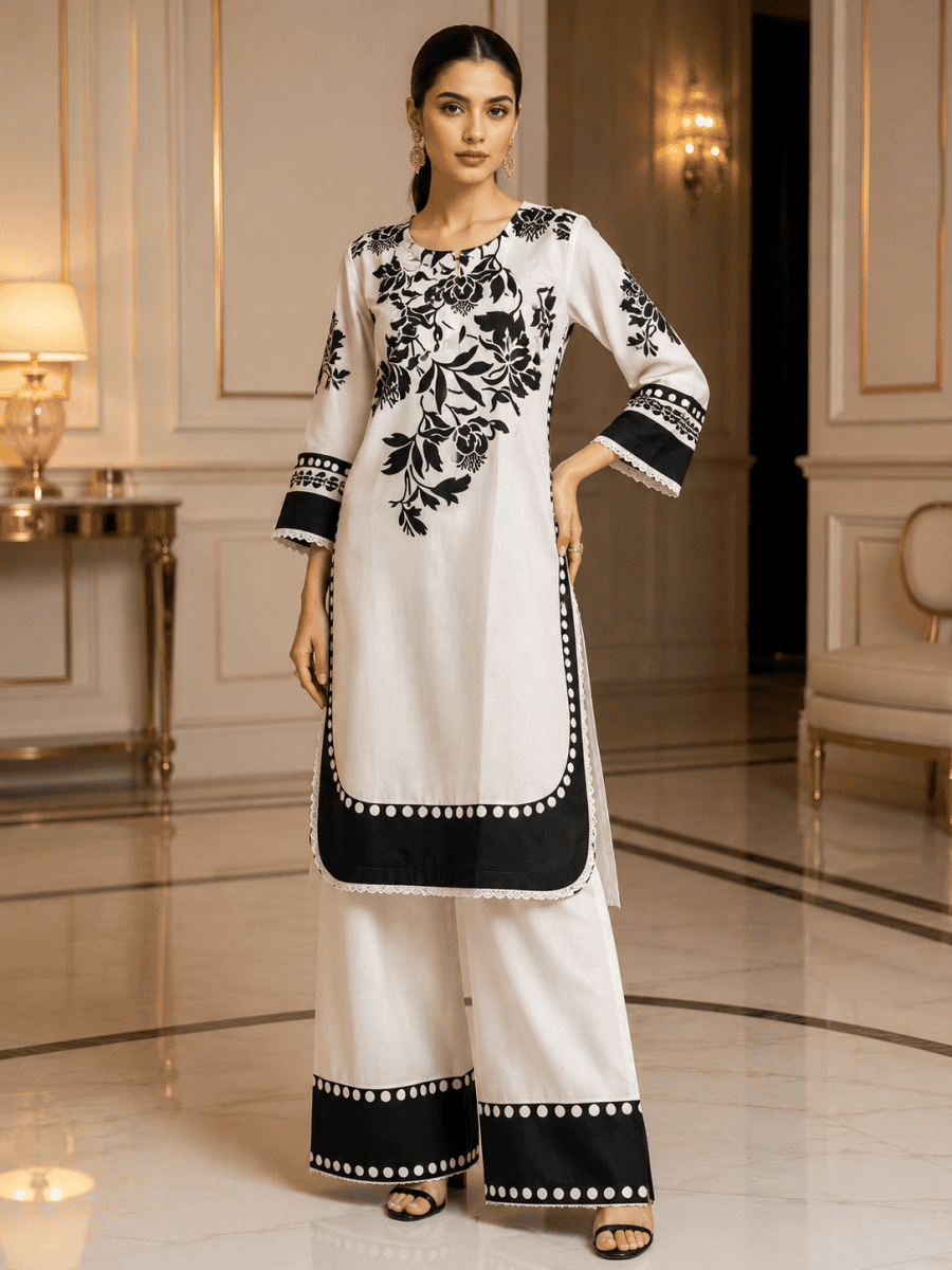 (121) Elegant comfy viscose two piece floral plazzo co ord set